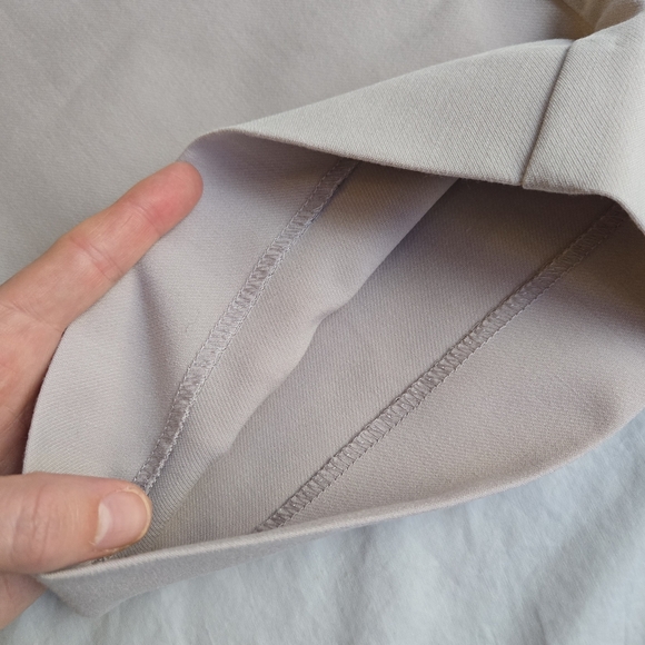 Abercrombie & Fitch Sloan High Rise Tailored Wide Leg pant sz 26 2 L light taupe - Picture 3 of 10